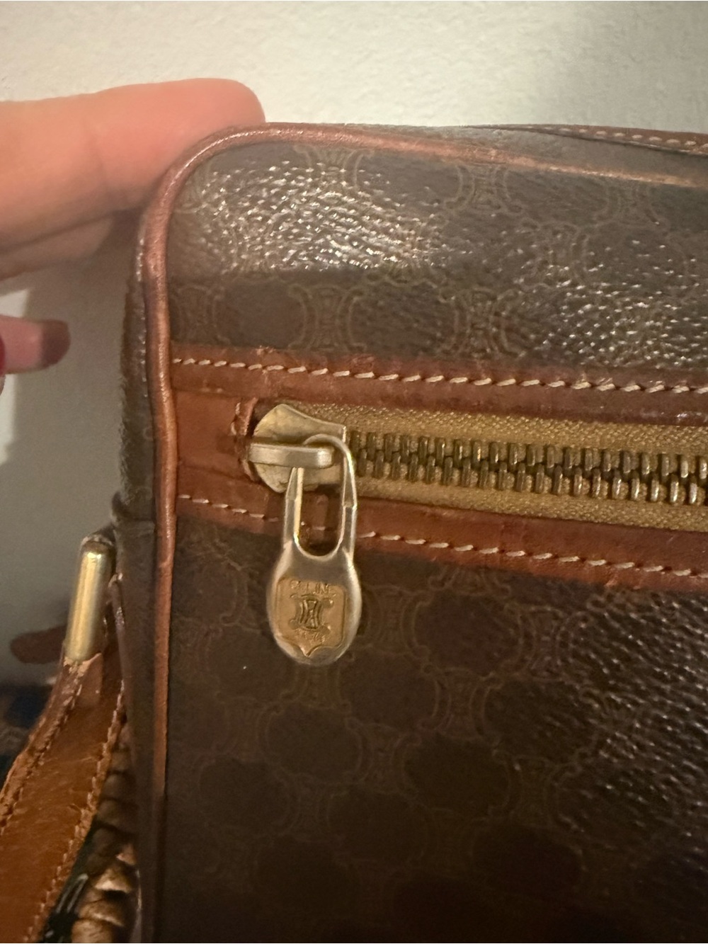 Vintage Céline Macadam M12 Double-Zip Crossbody Bag - Picture 4 of 11